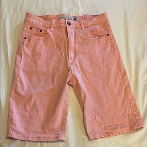 Casual Pink Jean Shorts for Men